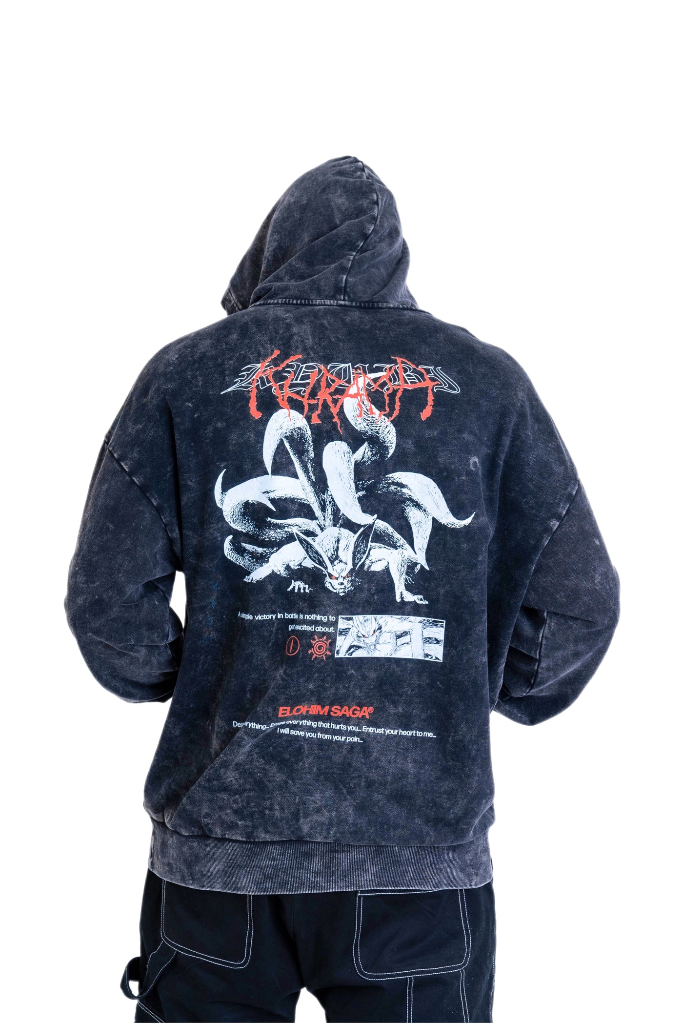 Kurama - Acid Wash Hoodie