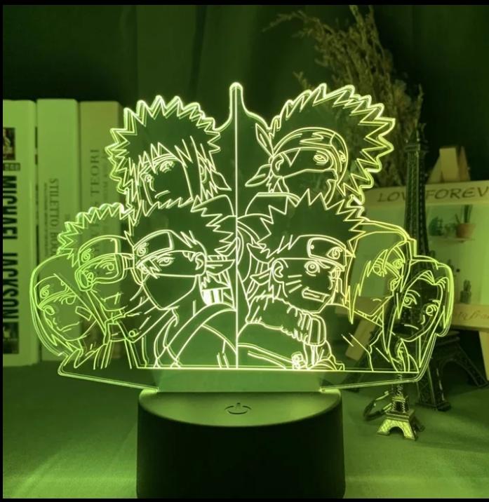 Naruto - Old vs New Team 7 LED Lamp