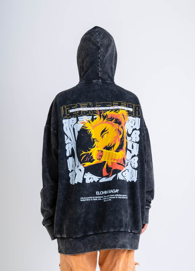 Rengoku - Acid Wash Hoodie