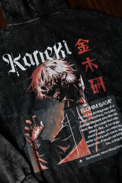 Kaneki - Acid Wash Hoodie