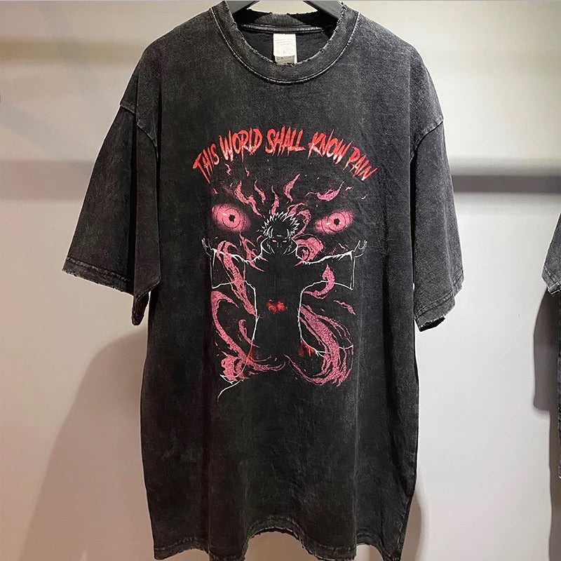 Tendo Pain - Acid Wash Tee | Elohim Saga