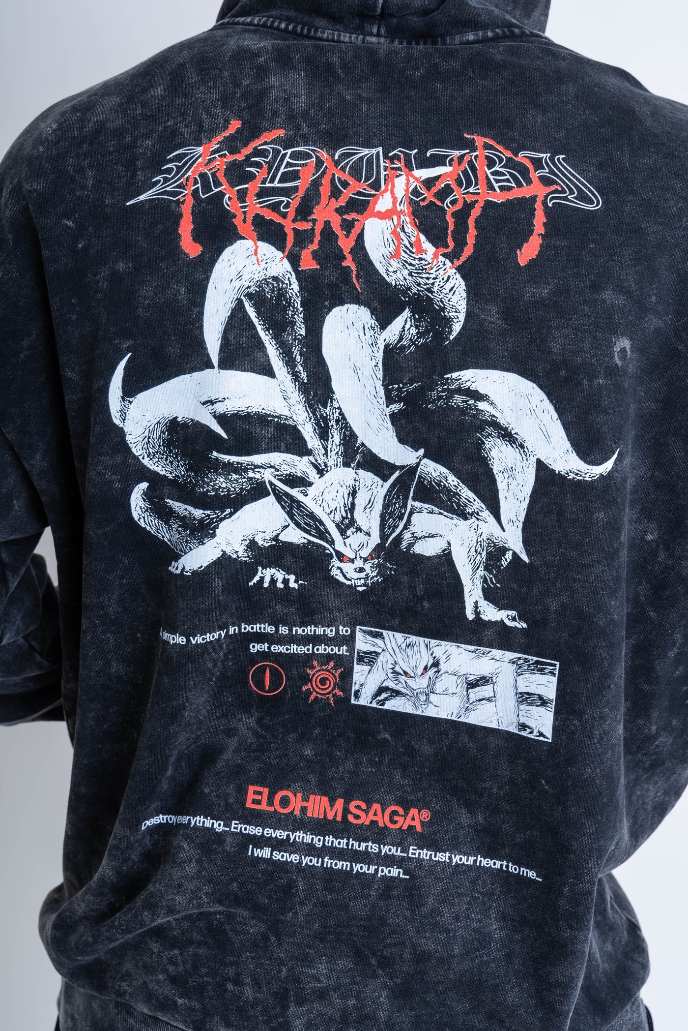 Kurama - Acid Wash Hoodie