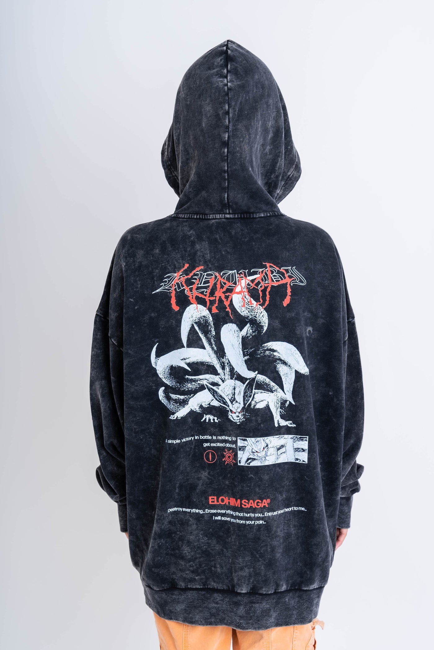 Kurama - Acid Wash Hoodie